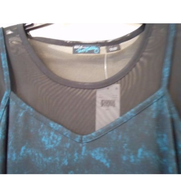 MBLM Maxi Slip Dress With Sexy Sheer Top - Picture 5 of 9